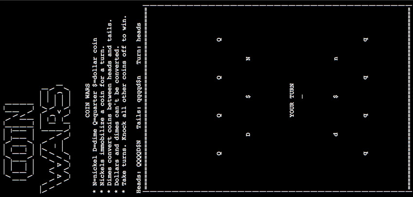 ASCII Coin Wars